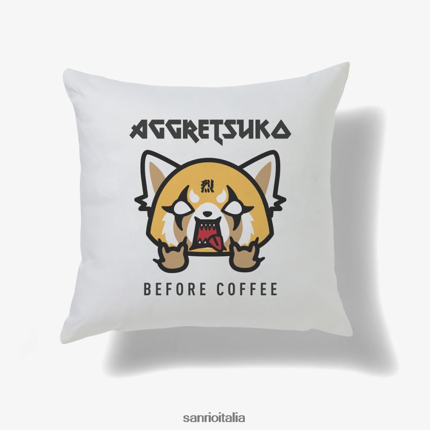 Sanrio accessorio aggretsuko cuscino personalizzato prima e dopo il caffè 0HF60J54