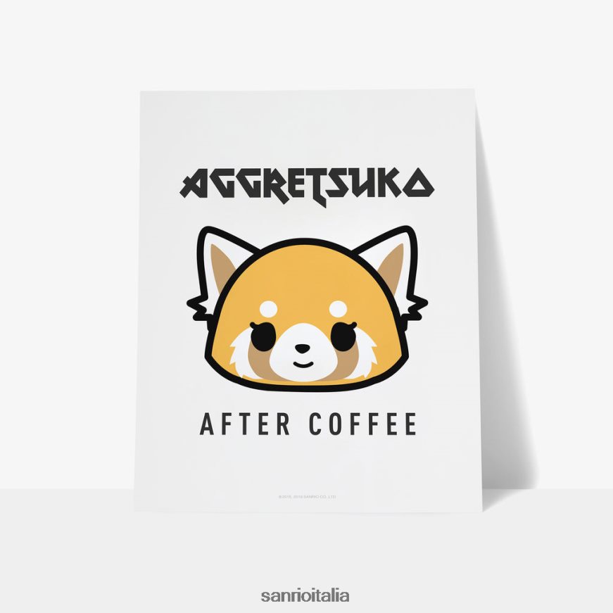 Sanrio accessorio aggretsuko dopo il caffè stampa artistica personalizzata 0HF60J59
