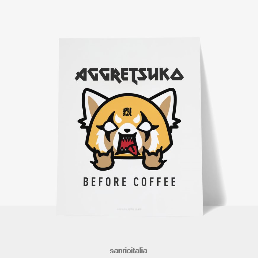 Sanrio accessorio aggretsuko prima del caffè stampa artistica personalizzata 0HF60J60