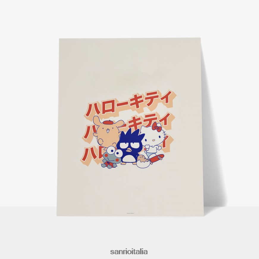 Sanrio accessorio stampa artistica del logo giapponese del gruppo 0HF60J1