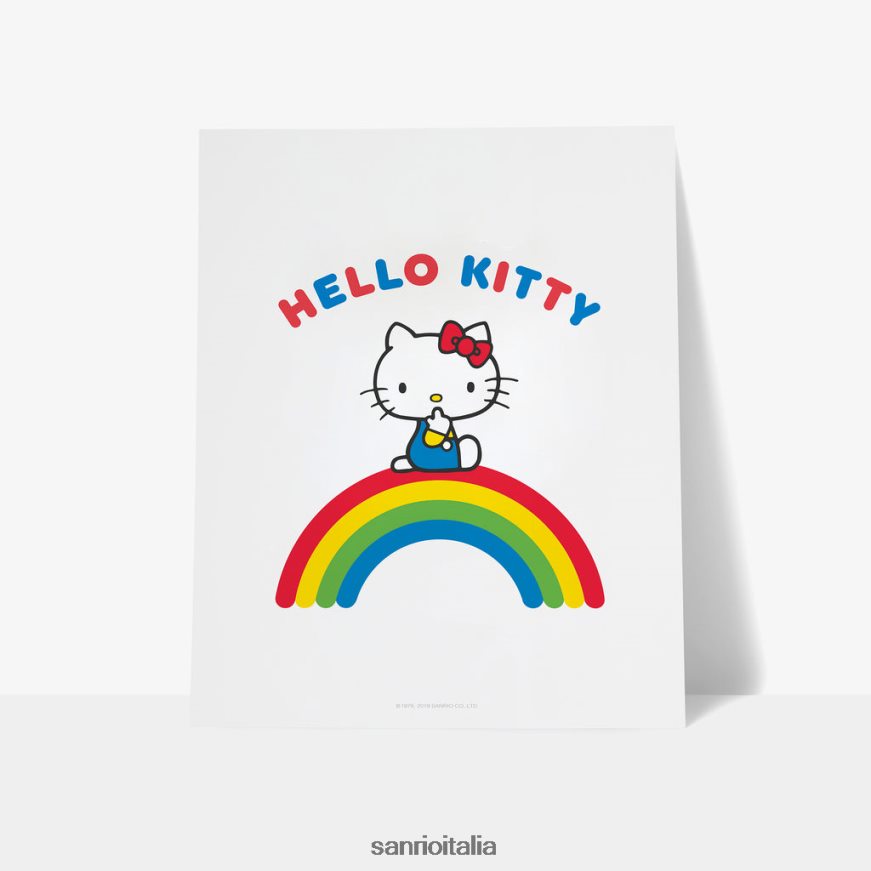 Sanrio accessorio stampa artistica personalizzata Hello Kitty Rainbow 0HF60J55