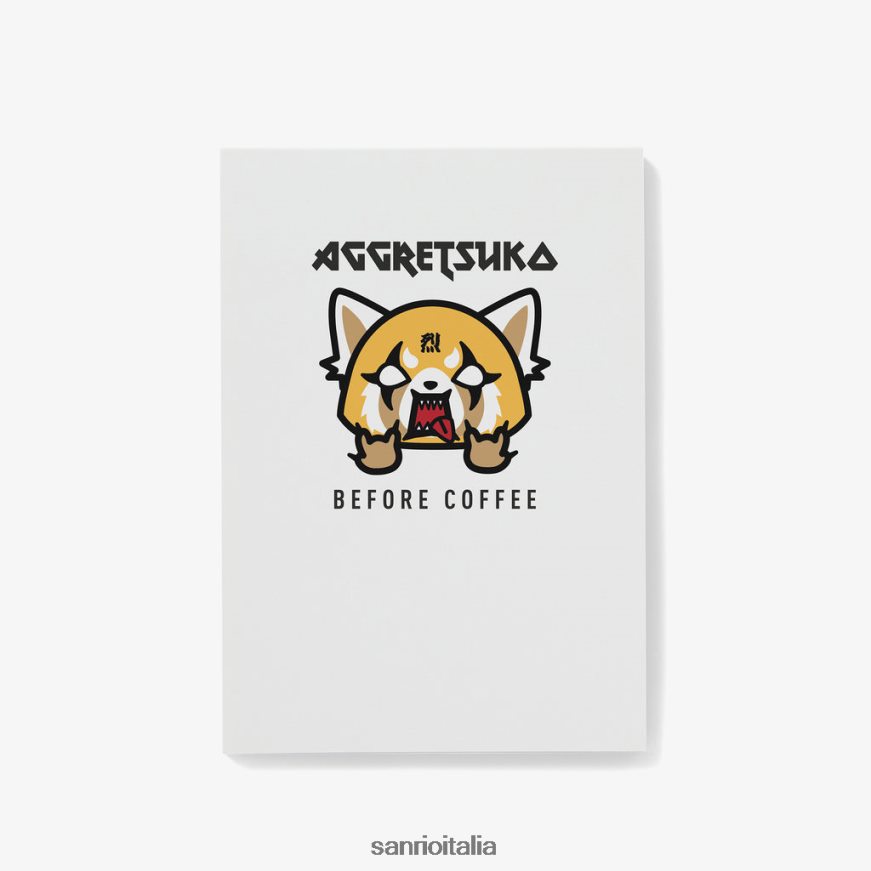 Sanrio accessorio aggretsuko blocco note personalizzato prima e dopo il caffè 0HF60J44