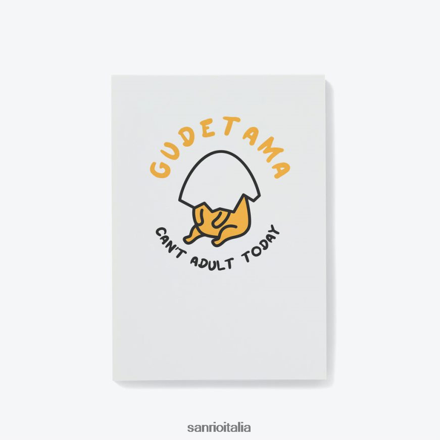 Sanrio accessorio gudetama non può diventare adulto oggi blocco note personalizzato 0HF60J42