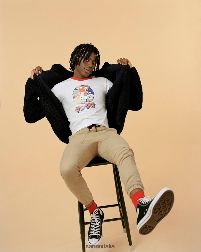 Sanrio vestiario maglietta con suoneria con logo giapponese del gruppo 0HF60J13